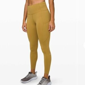 Sz2 Lululemon Fast & Free Tight II 25” in Grape Leaf EUC